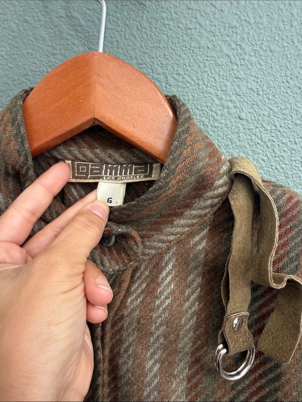Vintage Gamma Los Angeles Blazer Coat Tassel Sz 6 - Picture 5 of 11